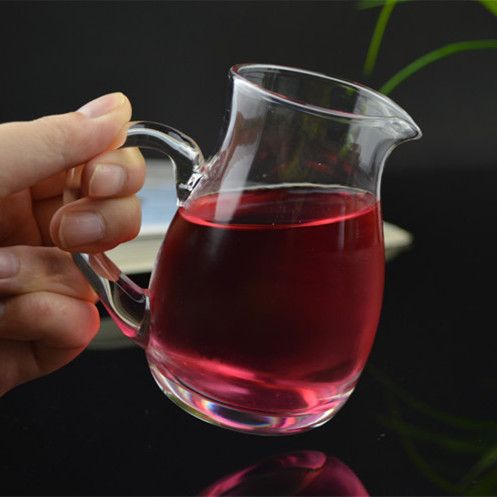 透明玻璃带把分酒器