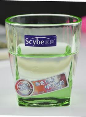 喜碧日式透明四角饮料威士忌杯