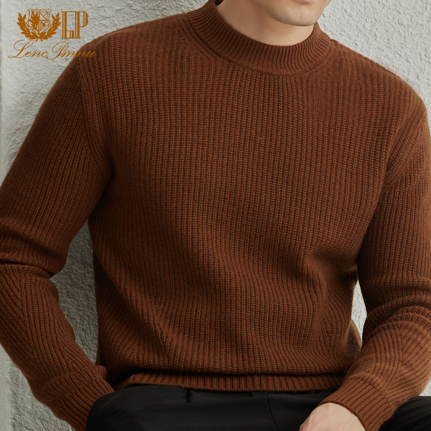 LP正品鄂尔多斯市产100%纯山羊绒衫男圆领纯色七针加厚羊毛打底衫,男装,羊绒套衫,淘宝优惠券,粉丝福利购,淘宝优惠卷