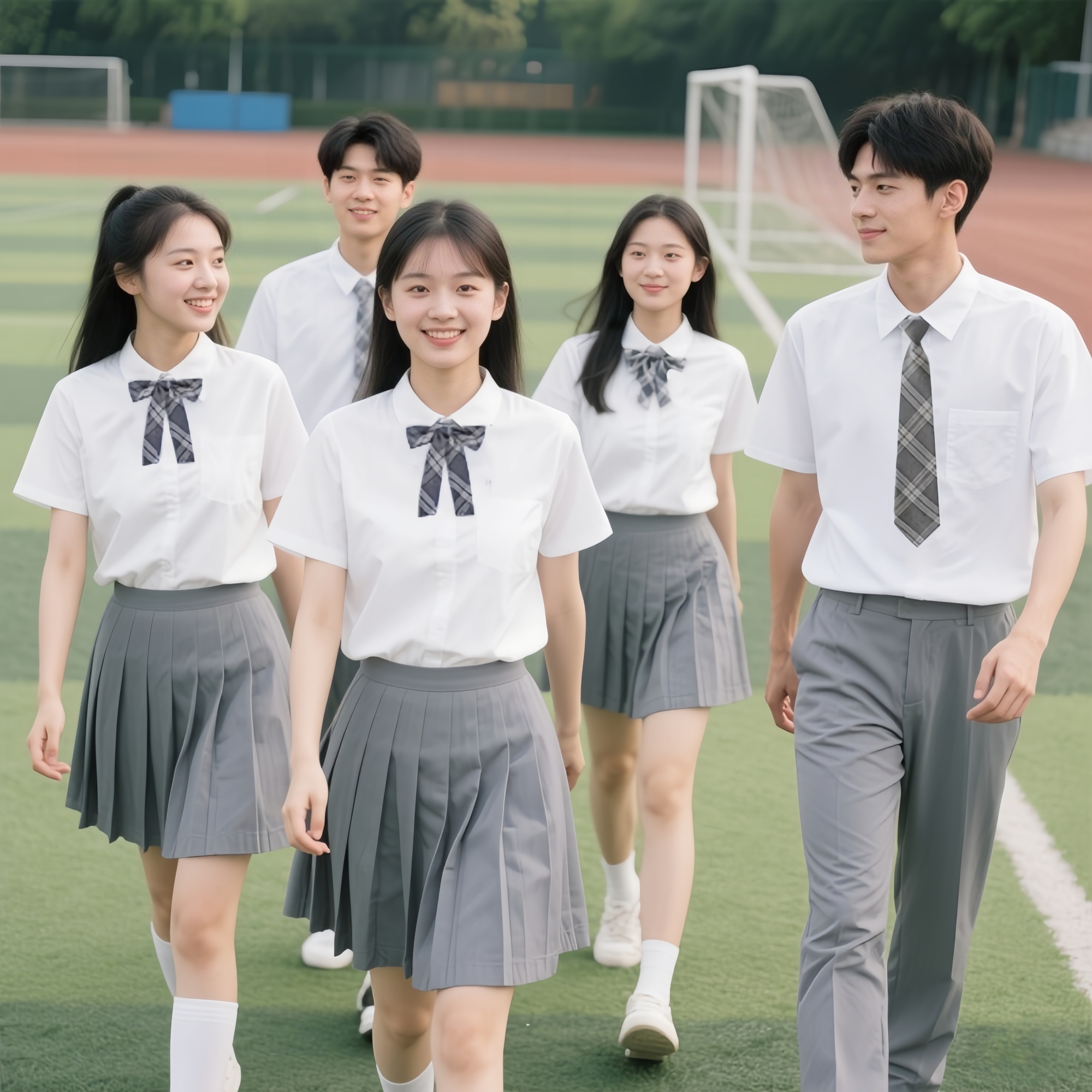 白衬衫初中高中学生毕业礼服拍照班服装大学生六一大合唱朗诵表演