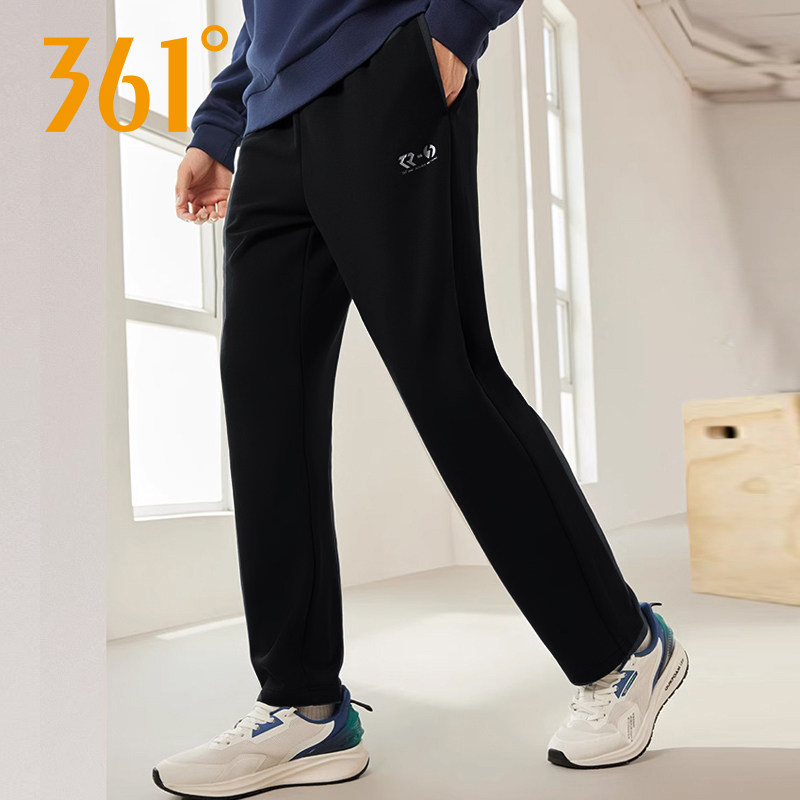 361运动裤男裤2024春季新款宽松直筒针织休闲卫裤跑步长裤男裤子
