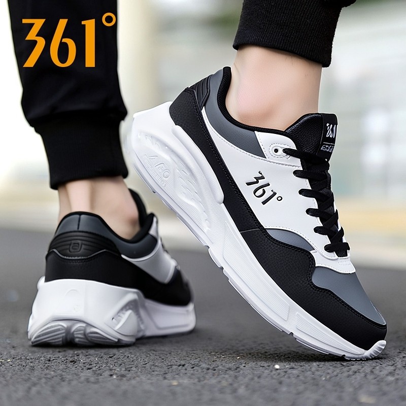 361男鞋气垫运动鞋男士秋季新款皮面跑步鞋子361度网面轻便休闲鞋,运动鞋new,跑步鞋,淘宝优惠券,粉丝福利购,淘宝优惠卷