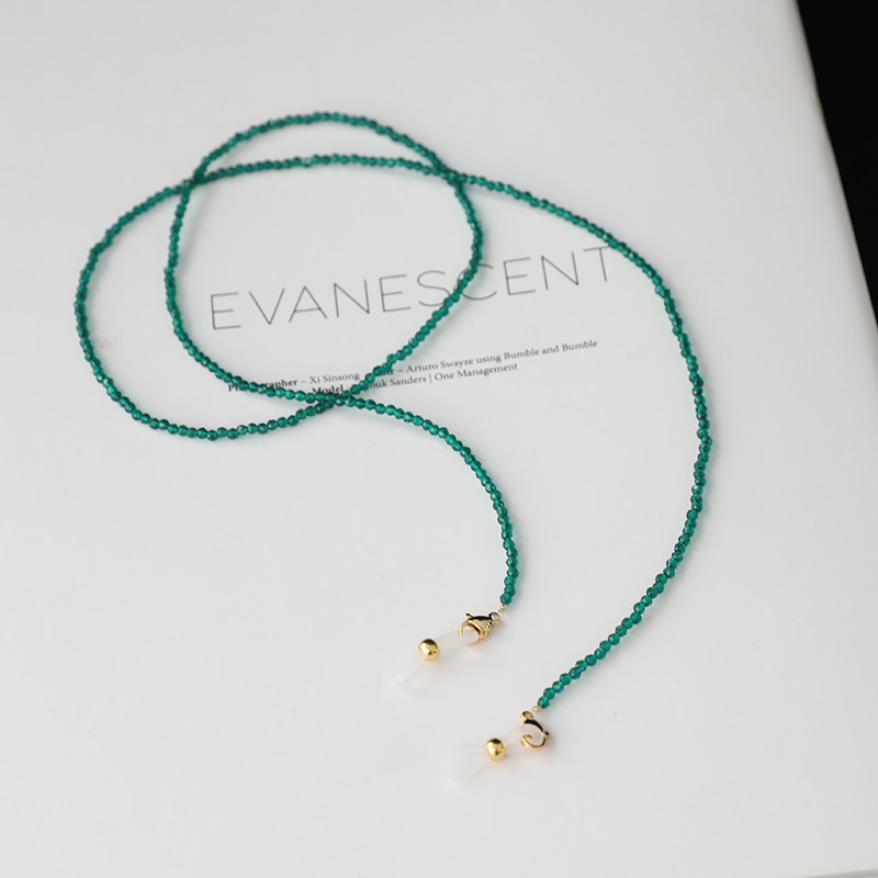 HURRICANE LI YITONG GLASSES WOMENS TIDE HALTERNECK LANYARD CHAIN NICHE SUNGLASSES PENDANT ANTI-LOSS CHAIN