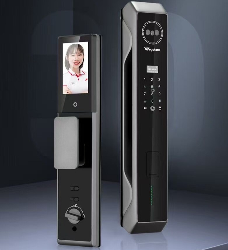 惠氏W99全自动指掌静脉3d人脸识别智能门锁防盗门可视猫眼密码锁