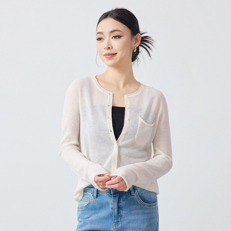 墨麦客2026春新款轻薄羊毛微透女