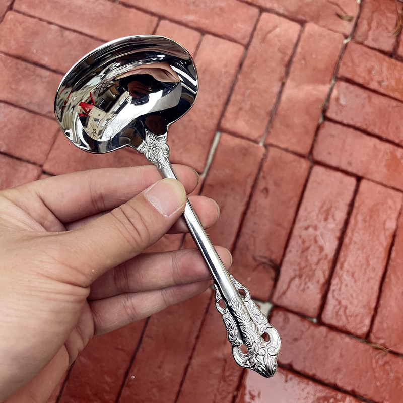 喝汤勺宫廷浮雕6A抛光超精致