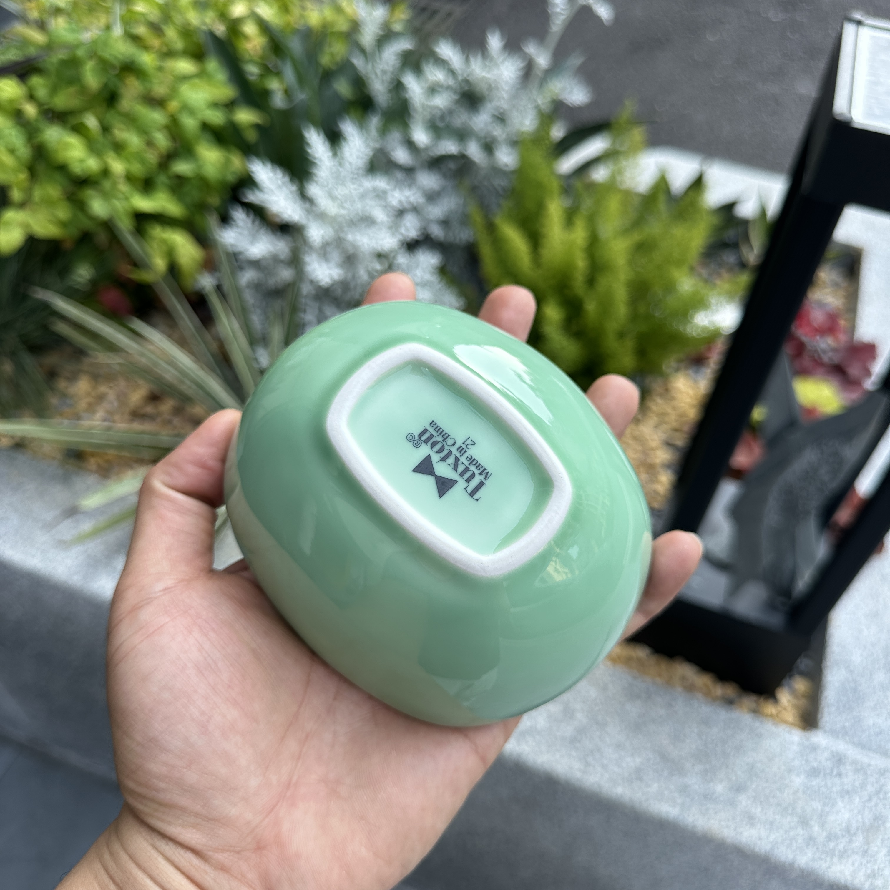 TUXTON龙泉青元宝碗陶瓷碗家用米饭碗汤碗面碗汤盆汤碗辅食碗