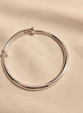 9999足银光圈手镯女简约