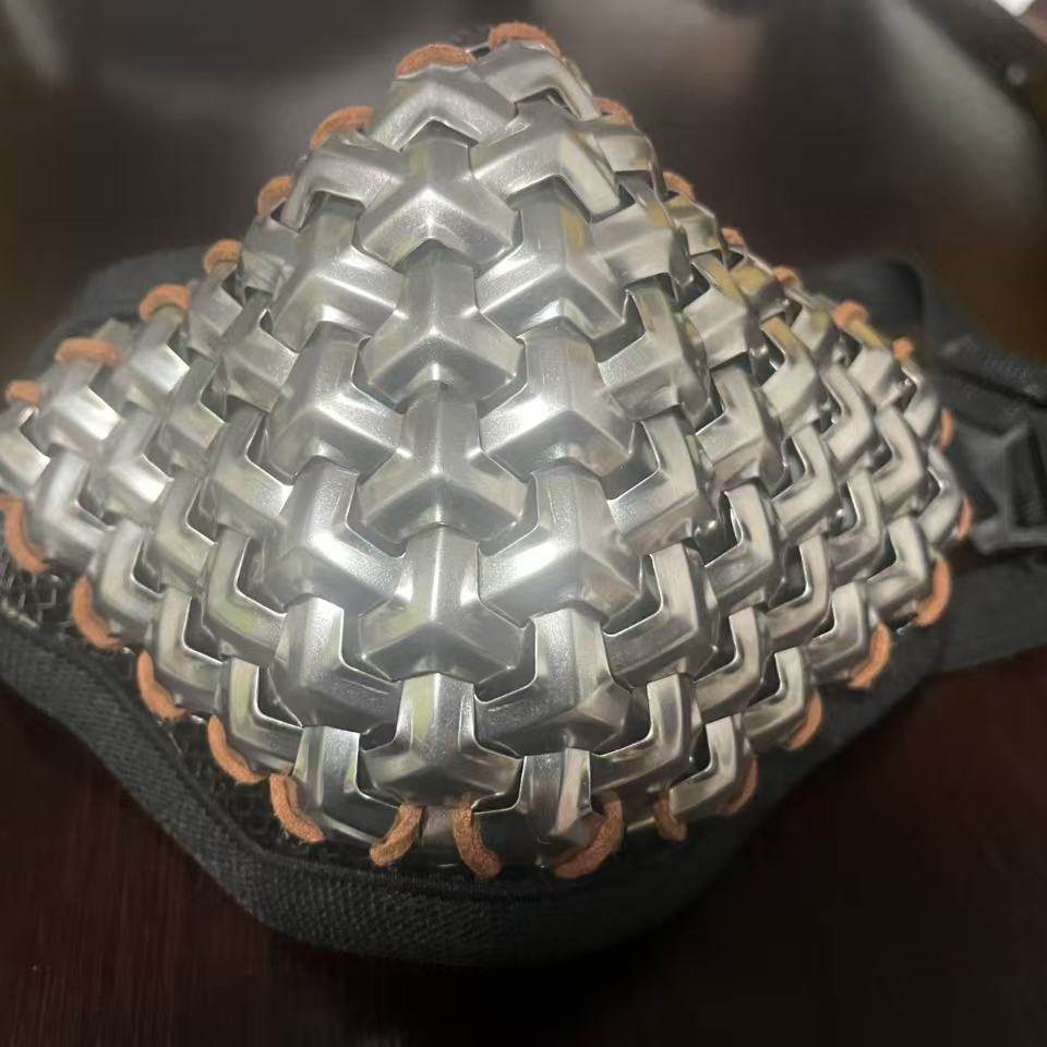 武士表演甲胄面罩汉服配饰山纹锁子甲cos男装面具铠甲口罩网格