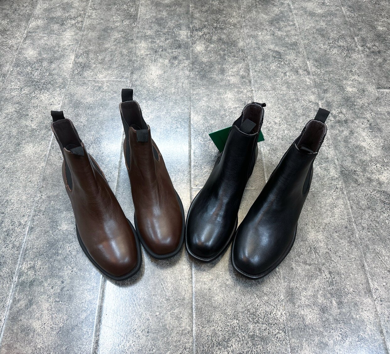 高品质手工制作里外鞋垫时尚百搭全皮经典复古气质切尔西短靴女靴