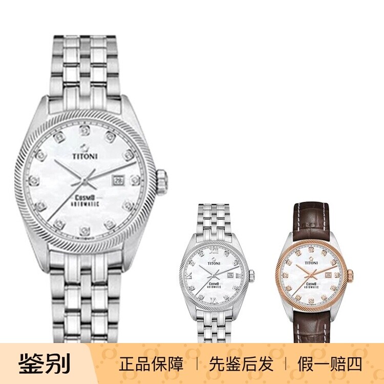 瑞士时尚全自动机械精钢防水女士