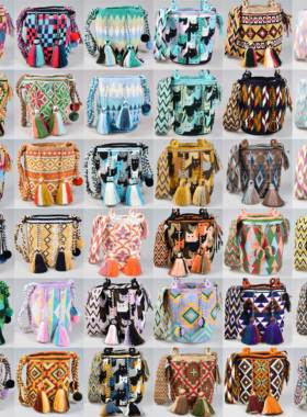 SUSUWAYUU 瓦尤包编织单肩水桶女包民族风宋智孝蛋蛋款波西米亚风