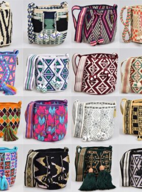 SUSUWAYUU 瓦尤手工编织包中号迷你尺寸小挎包编织斜挎单肩钩织包