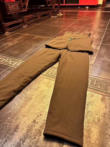 蝉昭可洗棉裤纯棉花一体外穿棉裤