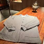 蝉昭 中医养生保暖排湿寒新疆长绒棉棉袄纯棉上衣外套棉内胆 男款