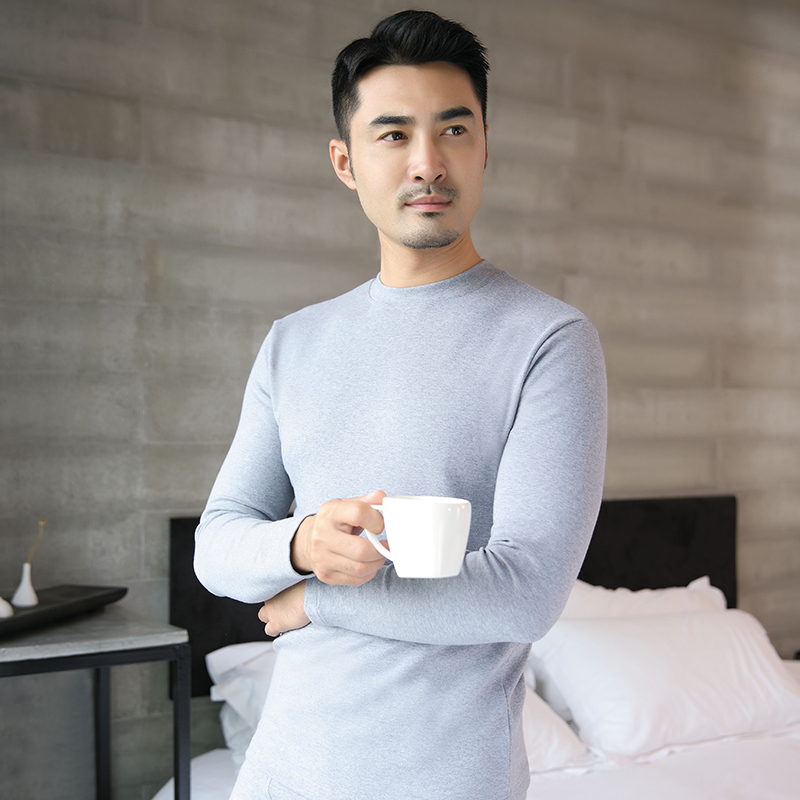 莹柔610男士秋冬中厚高领打底衫莱卡棉圆领长袖T恤衫修身单件秋衣,女士内衣/男士内衣/家居服,保暖上装,淘宝优惠券,粉丝福利购,淘宝优惠卷