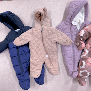 外贸原单出口男女宝小童棉服连身外套春秋冬款现货超值清