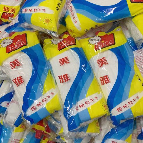 美雅3条装吸水拖把头 客厅卧室厨房地拖头拖把备件 拖布/替换头