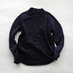 巨温暖双层加厚绒面女童保暖上衣 不起球无静电外穿家居6-9岁两色