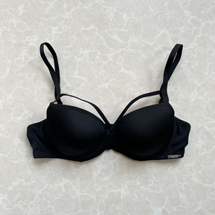 纯色黑光面滑软薄罩杯钢圈内衣文胸75B 处理 捡漏 库存清仓特价
