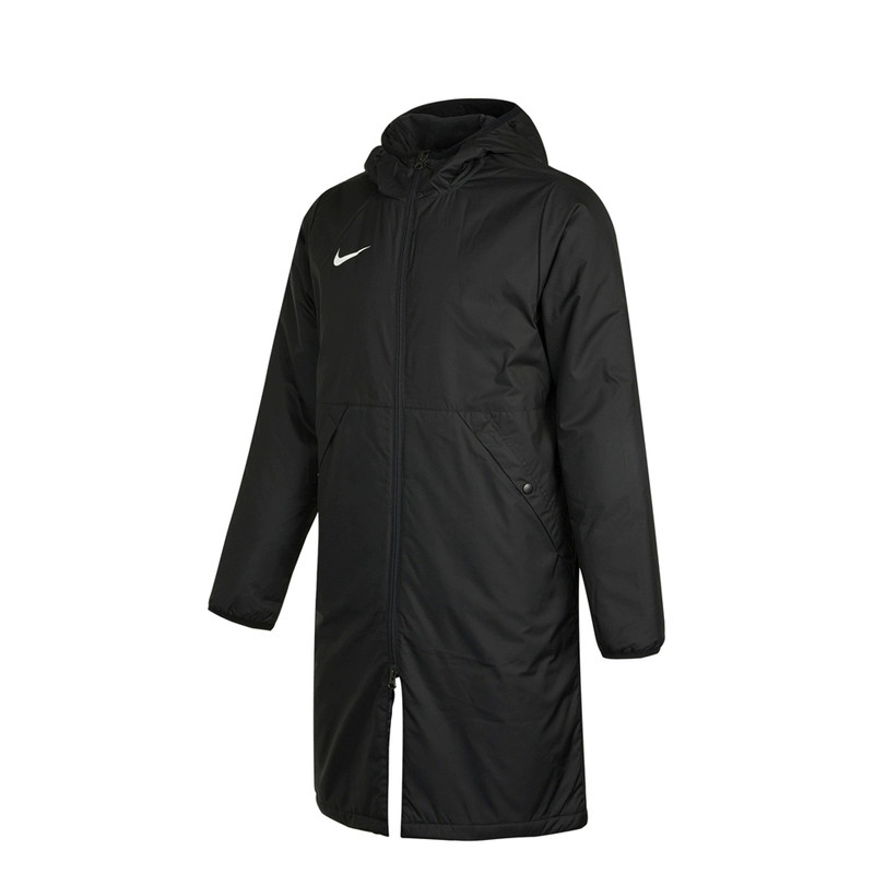 正品Nike/耐克百搭黑色秋冬款男子运动中长款保暖棉服 CW6767-010