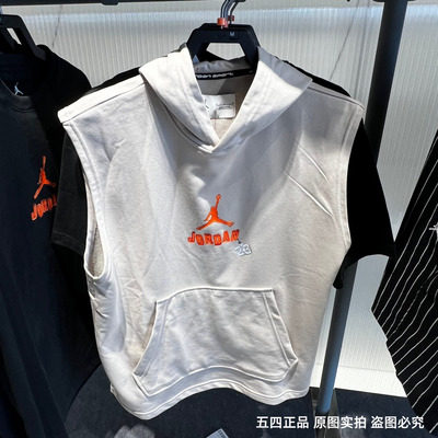 Nike耐克男装26夏新款JORDAN运动休闲透气无袖连帽T恤 IR6310-236