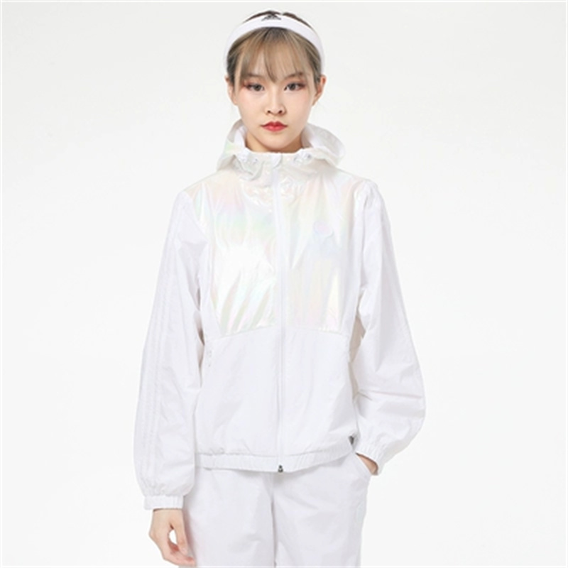正品Adidas/阿迪达斯夏季女子防晒衣简约休闲运动夹克外套 GP5408