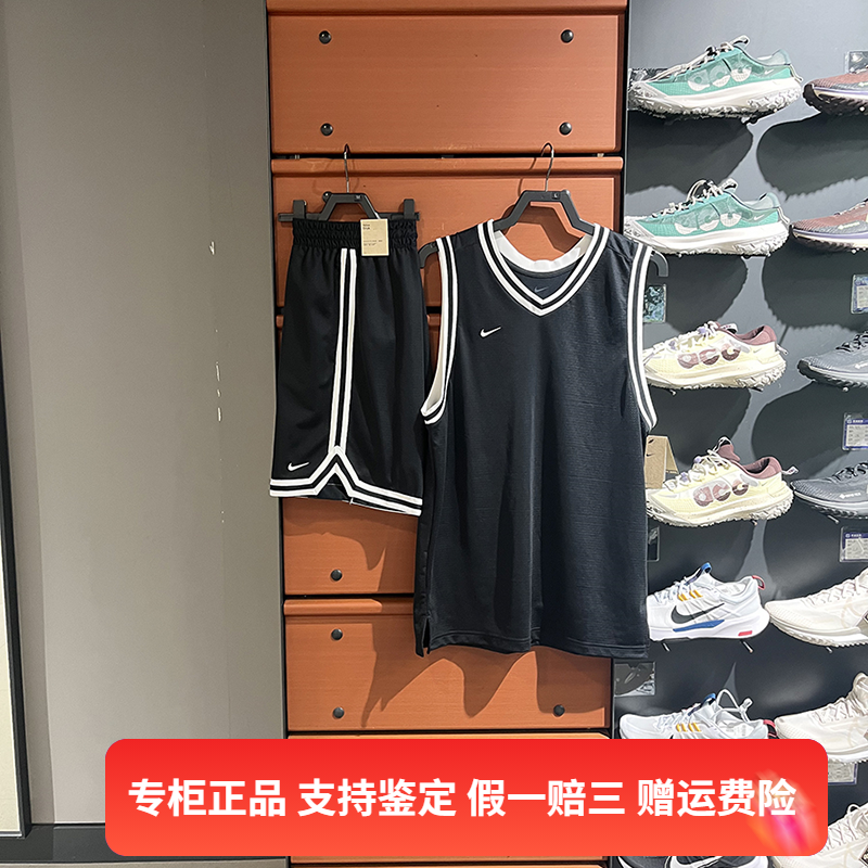 正品NIKE/耐克男子夏季新款篮球训练速干运动休闲背心T恤 FQ3708