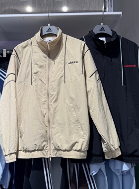 Adidas阿迪达斯三叶草26春新款男女梭织运动立领夹克外套 KE0096