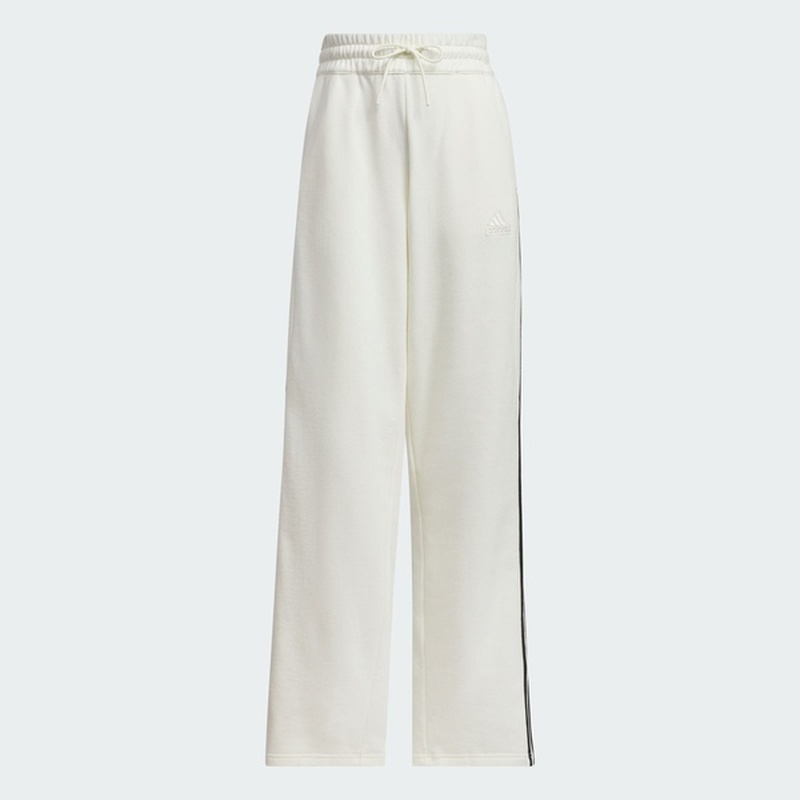 阿迪达斯2024秋新款女子针织长裤运动休闲下装宽松透气透气JN0763
