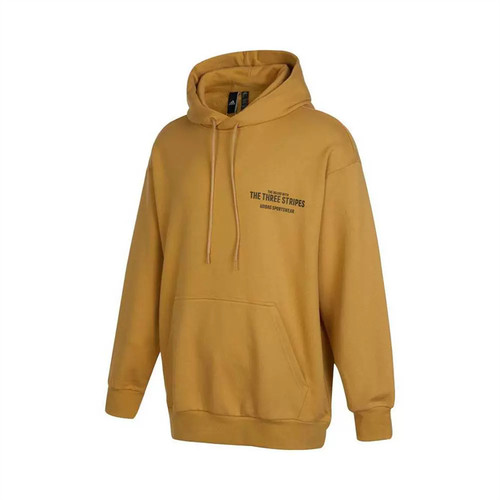 正品Adidas阿迪达斯百搭简约男子秋款运动休闲保暖连帽套衫IB2733