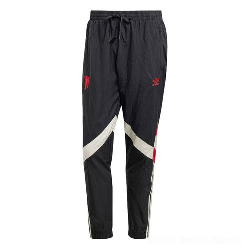 Adidas/阿迪达斯三叶草男士梭织足球运动拼接长裤IS6527
