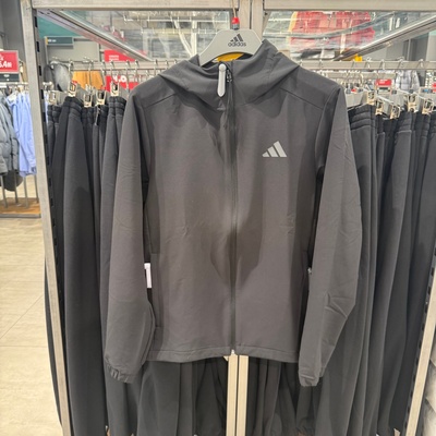 Adidas阿迪达斯男女25秋冬新款冲锋衣梭织防风连帽夹克外套KF5227