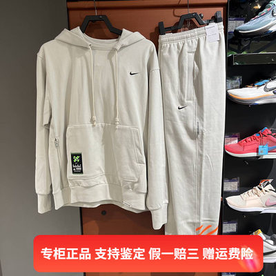 正品Nike/耐克连帽加绒卫衣训练运动装针织棉保暖休闲上衣FV4027