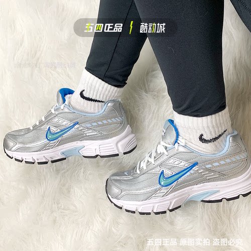 nike耐克复古银蓝银红男女老爹鞋