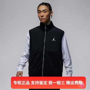 耐克冬季 新款 Nike 正品 男子JORDAN运动休闲保暖拼接棉马甲FD8629