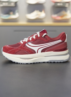 李宁2024新品征荣 M1000女子反光轻量高回弹经典休闲鞋AGCU078