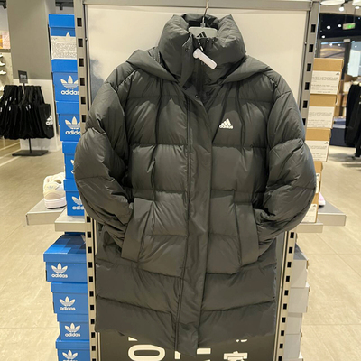 女羽绒服中长款Adidas/阿迪达斯