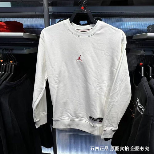 NIKE耐克JORDAN男子圆领针织印花运动休闲套头衫卫衣IO7830-133