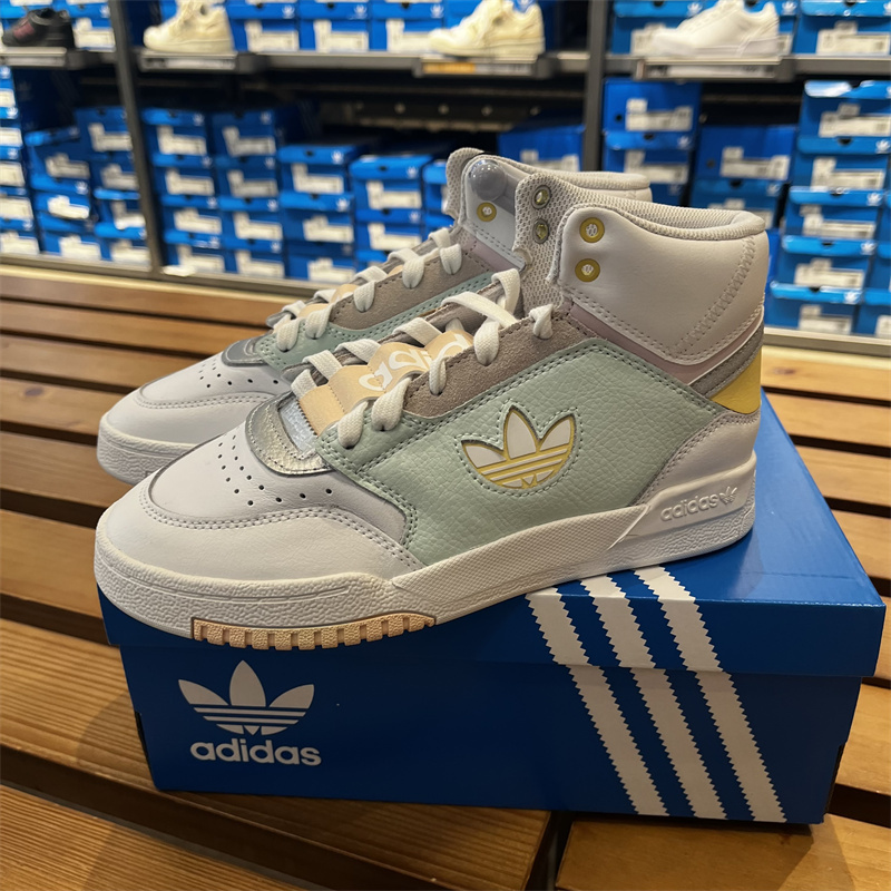 Adidas阿迪达斯三叶草2022秋季新款女子高帮板鞋运动休闲鞋GW1759