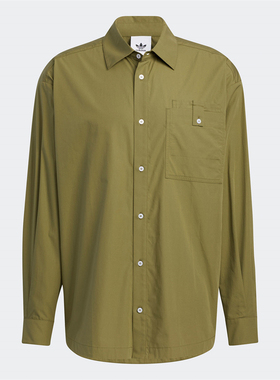 Adidas/阿迪达斯2022春季三叶草SPEED SHIRT LS男子T恤衬衫HU1232