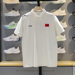 李宁短袖 男子2025夏季 新款 荣耀系列休闲百搭翻领T恤APLV823 POLO衫