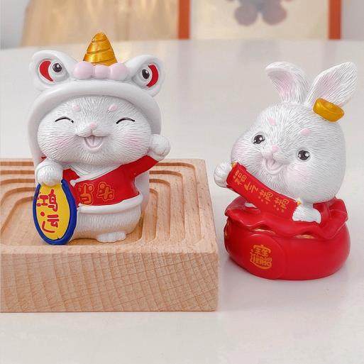 新款车载饰品汽车摆件吉祥物喜庆兔子车载中控台桌面家居摆件,汽车用品/电子/清洗/改装,摆件,淘宝优惠券,粉丝福利购,淘宝优惠卷