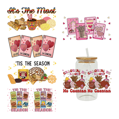 新款卡通印花热转印杯贴 logo图案 23cmX11cm现货批发D12166