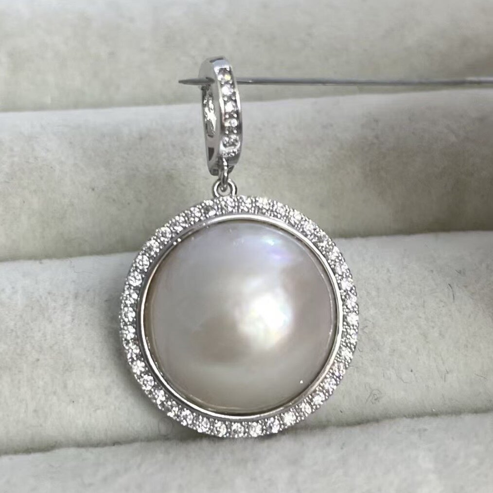 【舒醒老师】港展补贴大点位16mm 海水马贝珍珠万能扣吊坠ZBZX