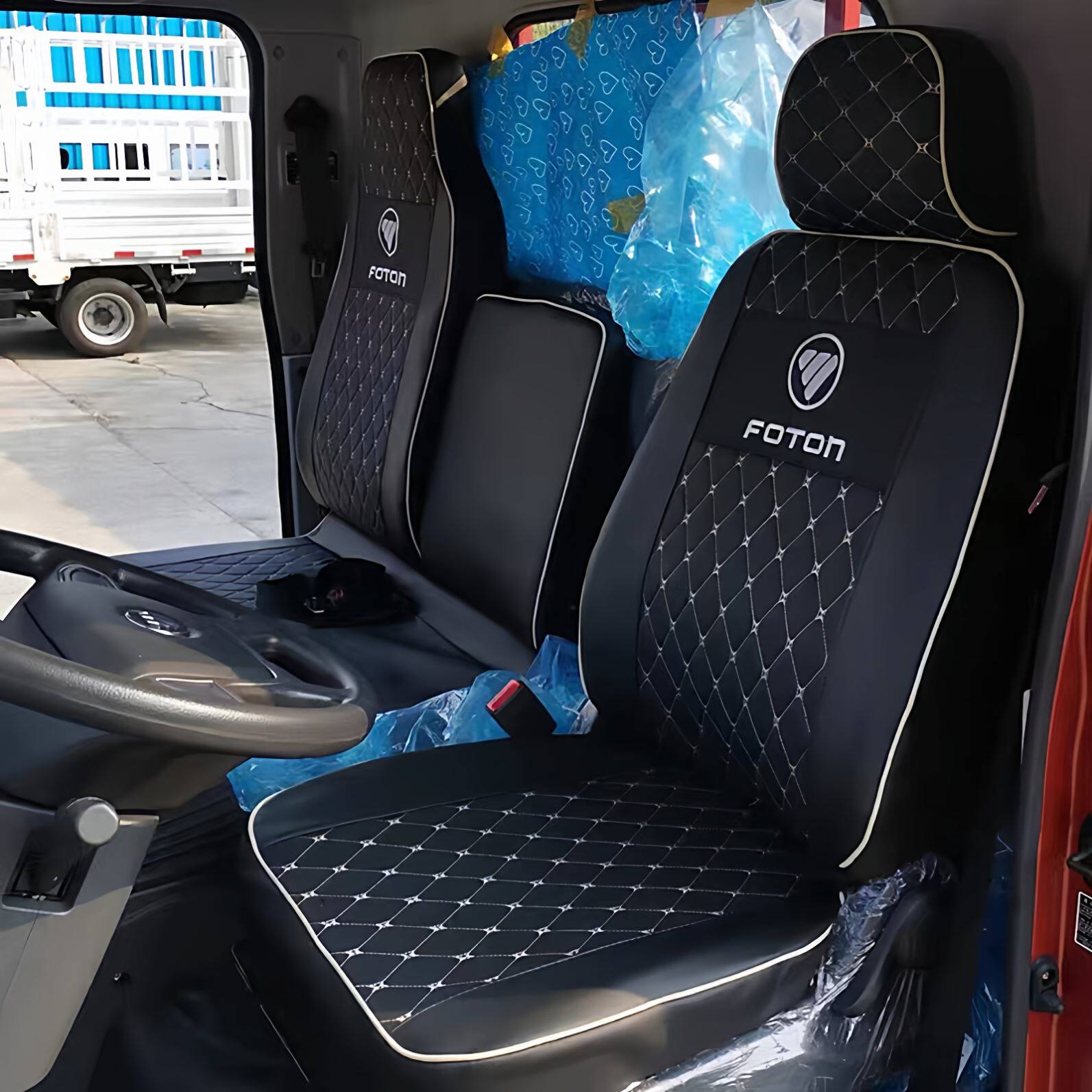 福田风景i7风景i9新能源电车座套卡文乐福大面包车专用全包围坐垫