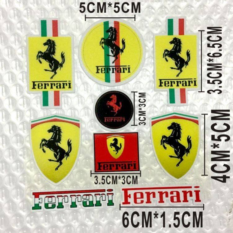 Amalfi法拉利标志反光车贴儿童电动自行车摩托车反光条个性贴纸