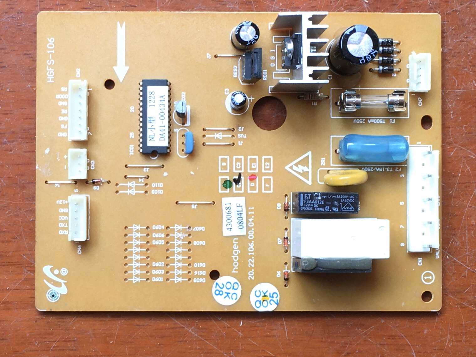 三星BCD-220NJVG冰箱电脑板DA41-00434A HGFS-106主板控制板配件