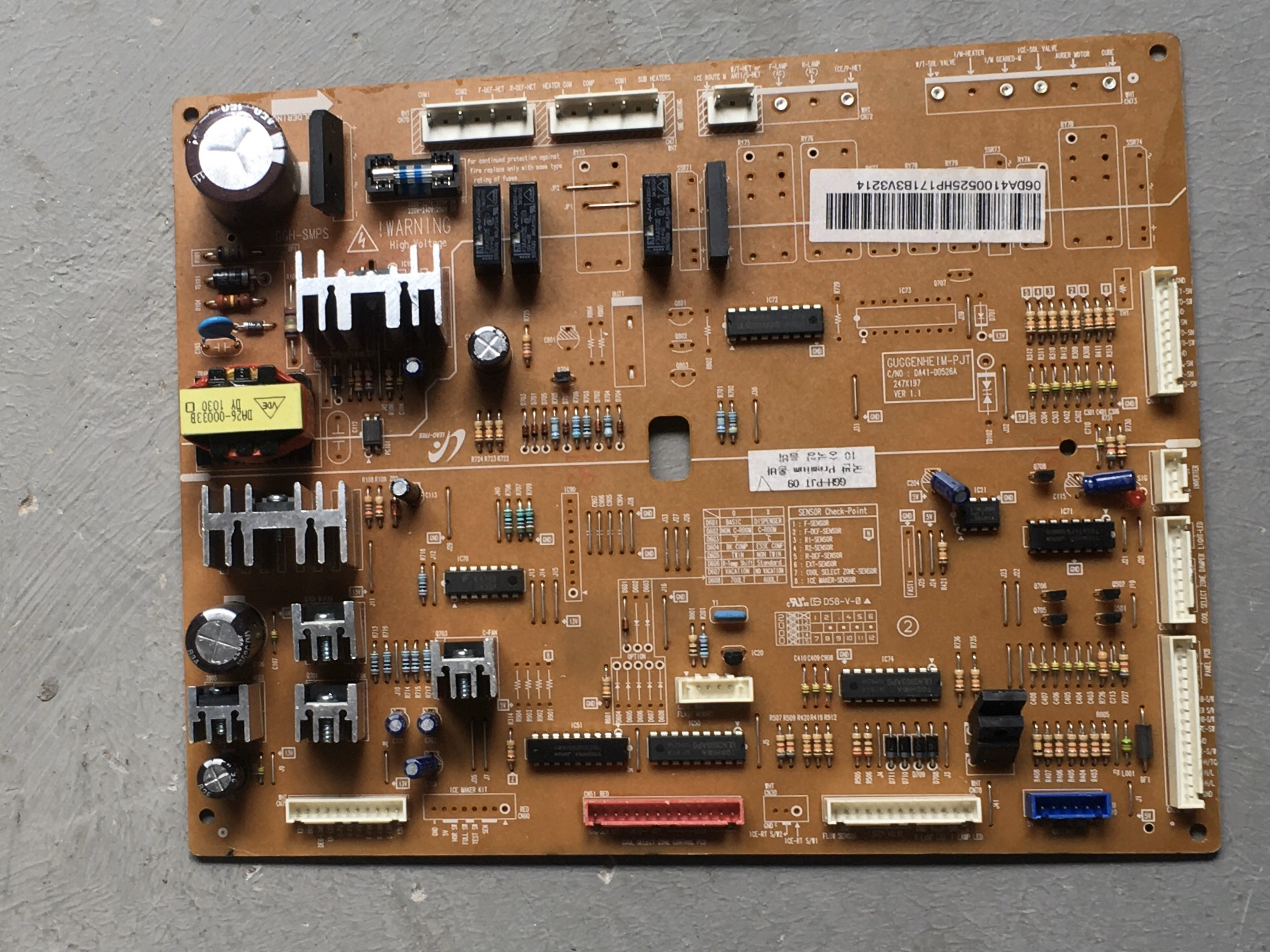 原装三星对开门冰箱主板电脑板GGH-SMPS DA41-00526A DA41-00525H