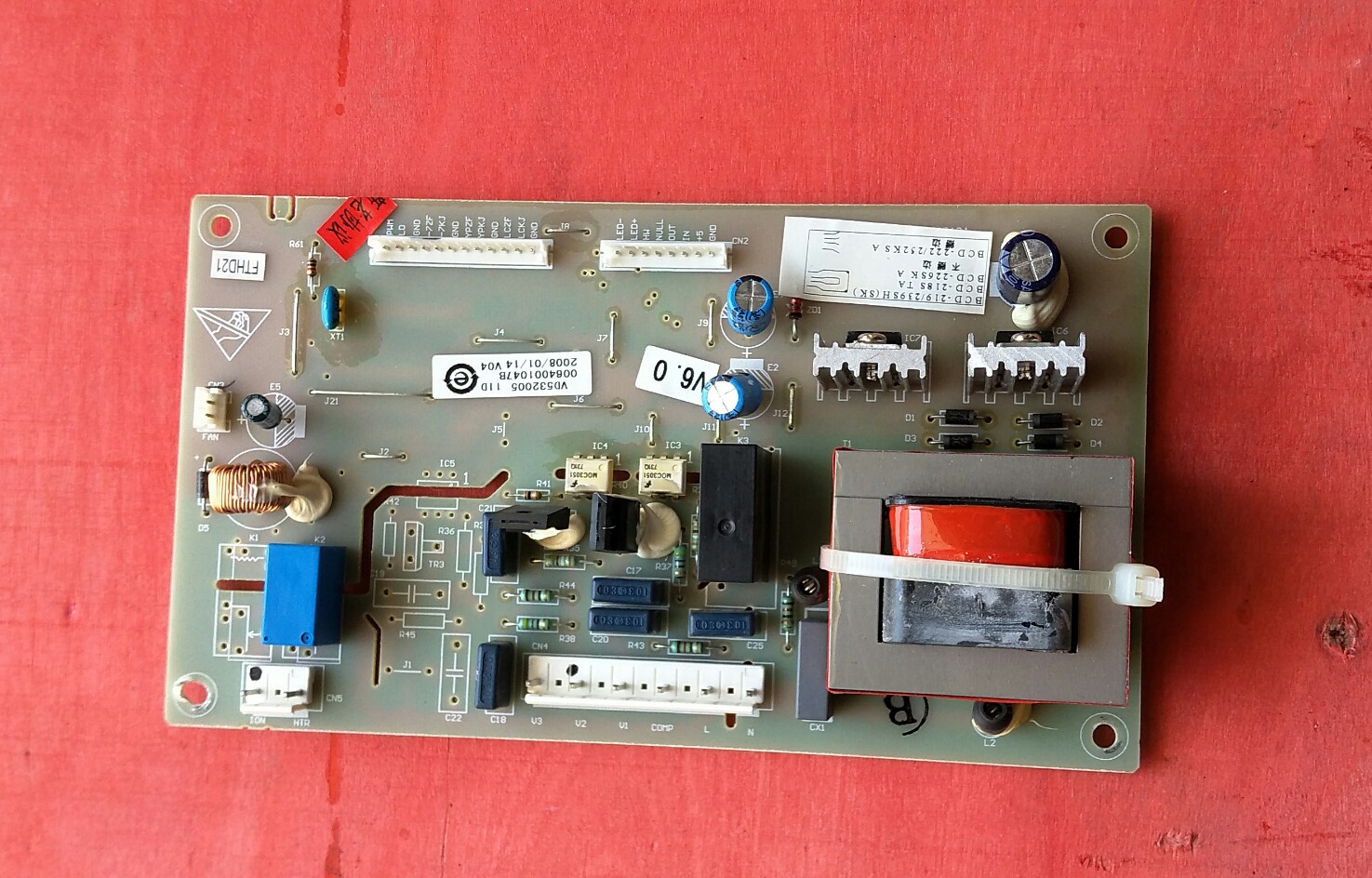 海尔冰箱配件BCD-219SK DE电源板电脑控制主板0064001047B